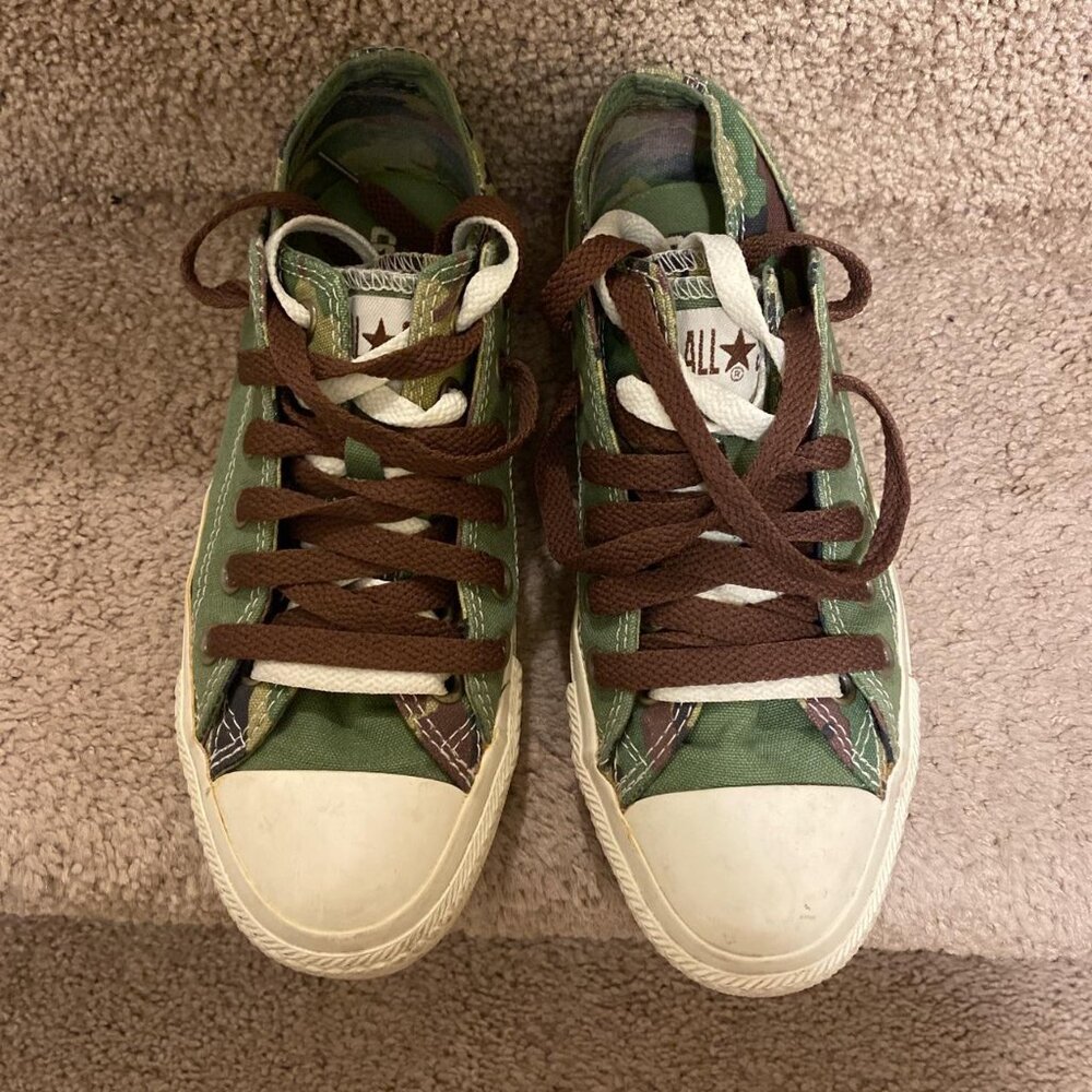 Converse Double Laced Camo Shoes